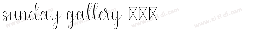 sunday gallery字体转换